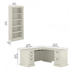 Scrivania ad angolo per computer e set libreria Saratoga di Bush Furniture