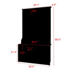 Albero da ingresso 4-in-1 bianco / marrone / grigio / nero con panca portascarpe, singolo