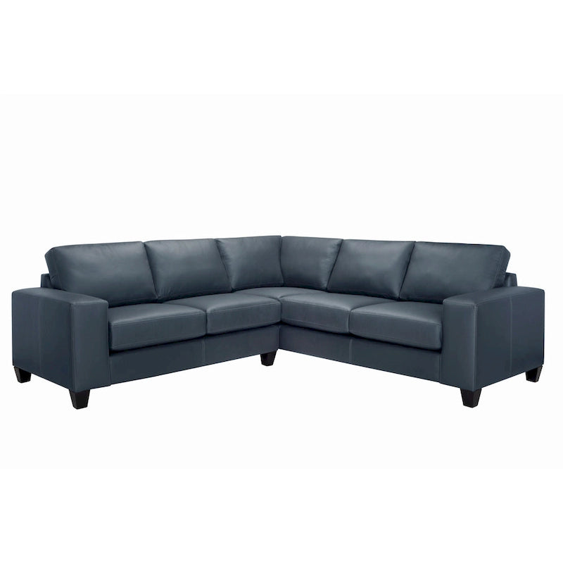 Divano componibile Paulina in pelle fiore italiana