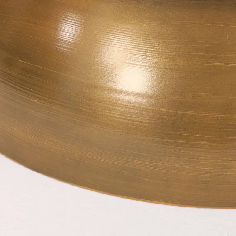 Tavolino da caffè a clessidra in ferro anticato spazzolato – Argento / Bronzo / Oro, Posti 1