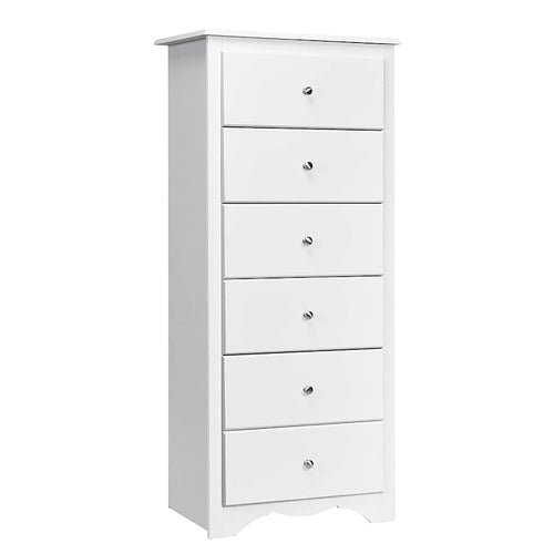 Cassettiera a 6 cassetti in legno Comò Organizzatore di vestiti Camera da letto