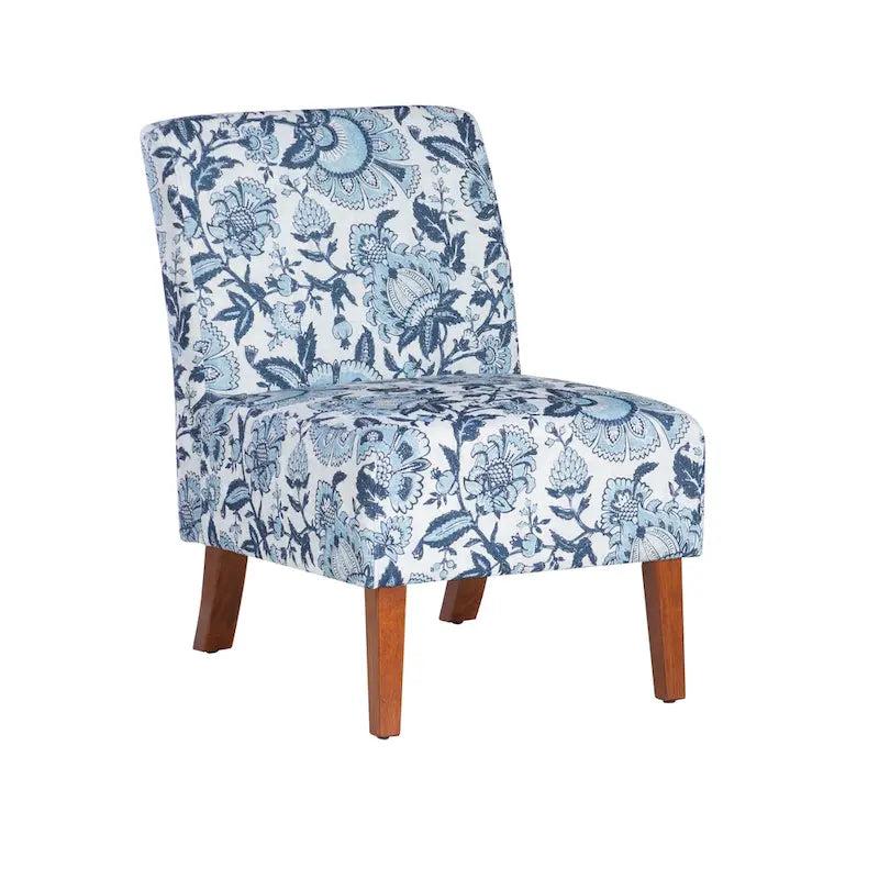 Poltrona con Fantasia Paisley Blu, Posto Singolo