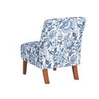Poltrona con Fantasia Paisley Blu, Posto Singolo
