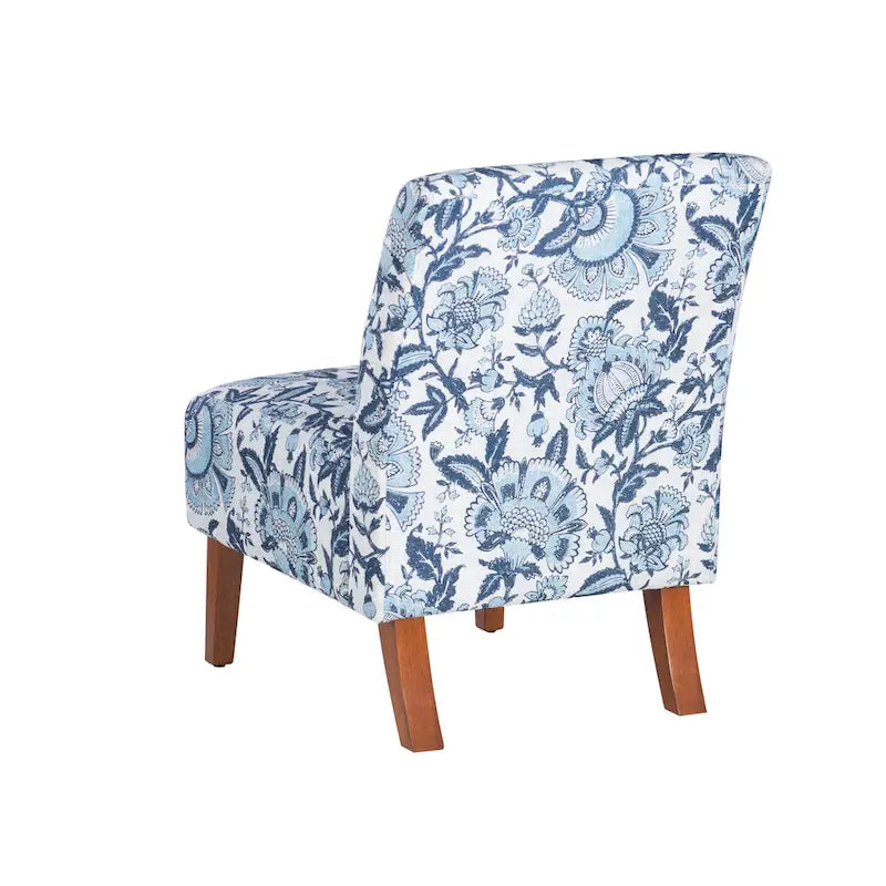 Poltrona con Fantasia Paisley Blu, Posto Singolo