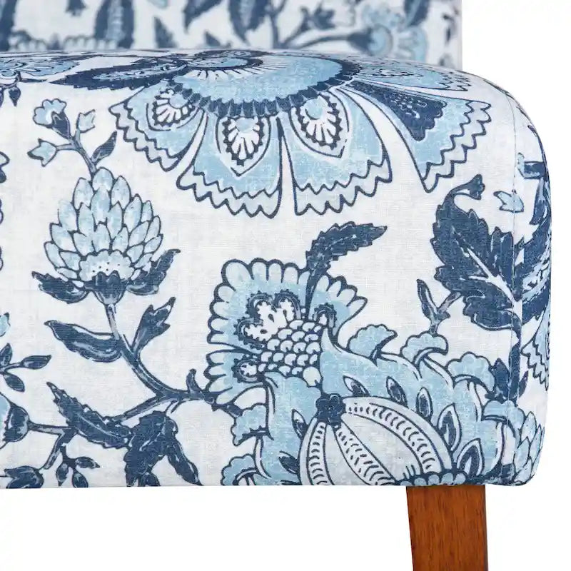 Poltrona con Fantasia Paisley Blu, Posto Singolo