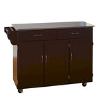 Carrello da cucina Simple Living Addie Rolling con piano in acciaio inossidabile