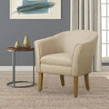 Poltrona Barrel accent imbottita Kingswell di Porch & Den