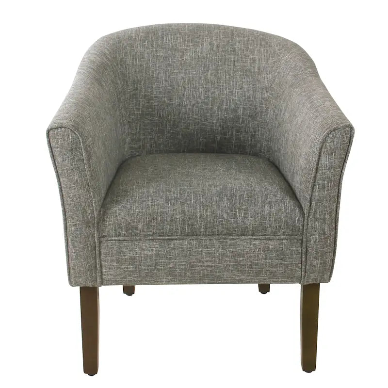 Poltrona Barrel accent imbottita Kingswell di Porch & Den
