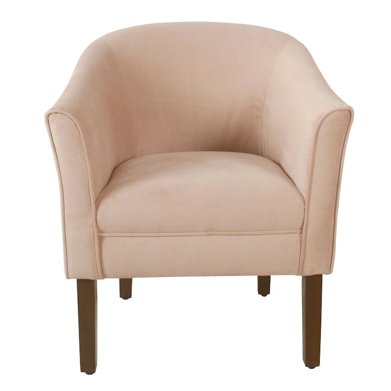 Poltrona Barrel accent imbottita Kingswell di Porch & Den