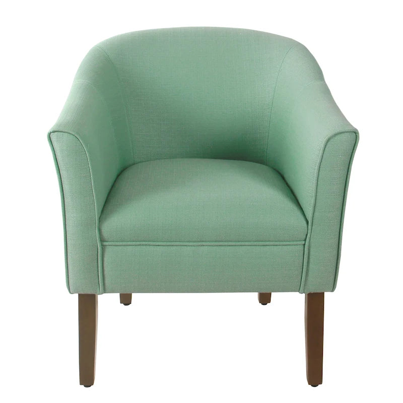 Poltrona Barrel accent imbottita Kingswell di Porch & Den