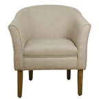 Poltrona Barrel accent imbottita Kingswell di Porch & Den