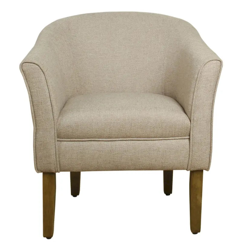 Poltrona Barrel accent imbottita Kingswell di Porch & Den