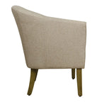 Poltrona Barrel accent imbottita Kingswell di Porch & Den