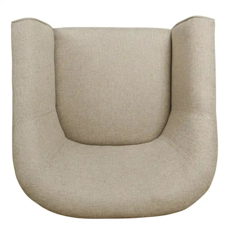 Poltrona Barrel accent imbottita Kingswell di Porch & Den