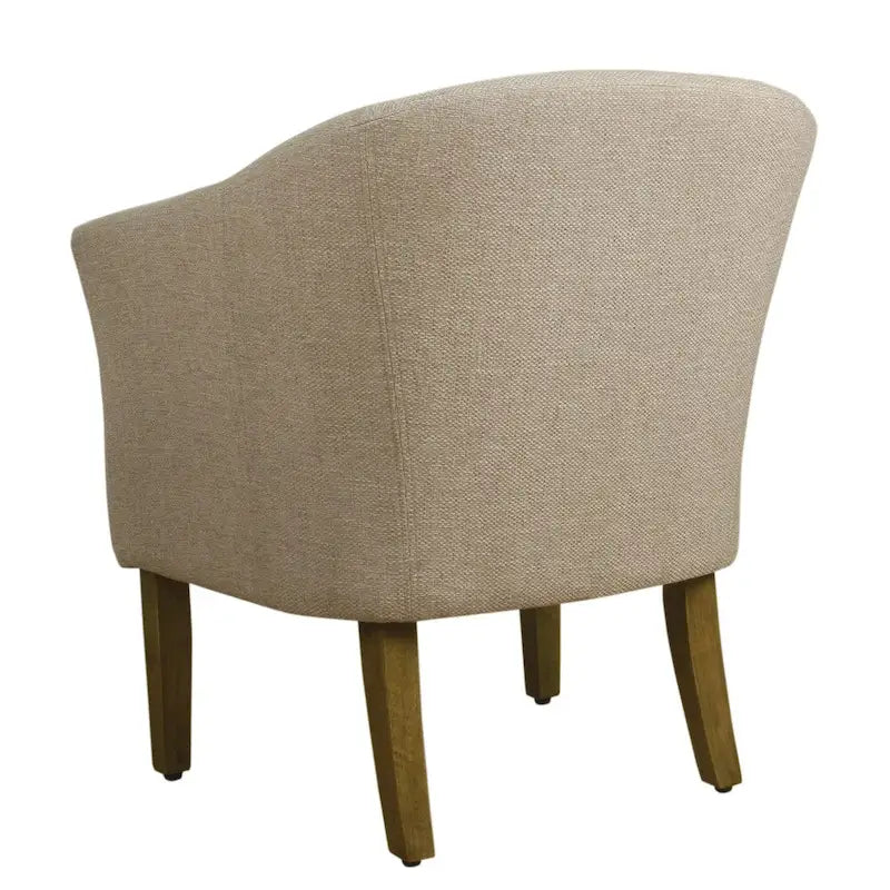Poltrona Barrel accent imbottita Kingswell di Porch & Den