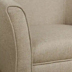 Poltrona Barrel accent imbottita Kingswell di Porch & Den