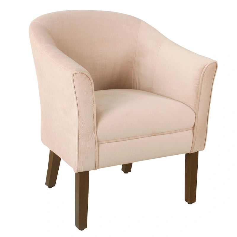 Poltrona Barrel accent imbottita Kingswell di Porch & Den