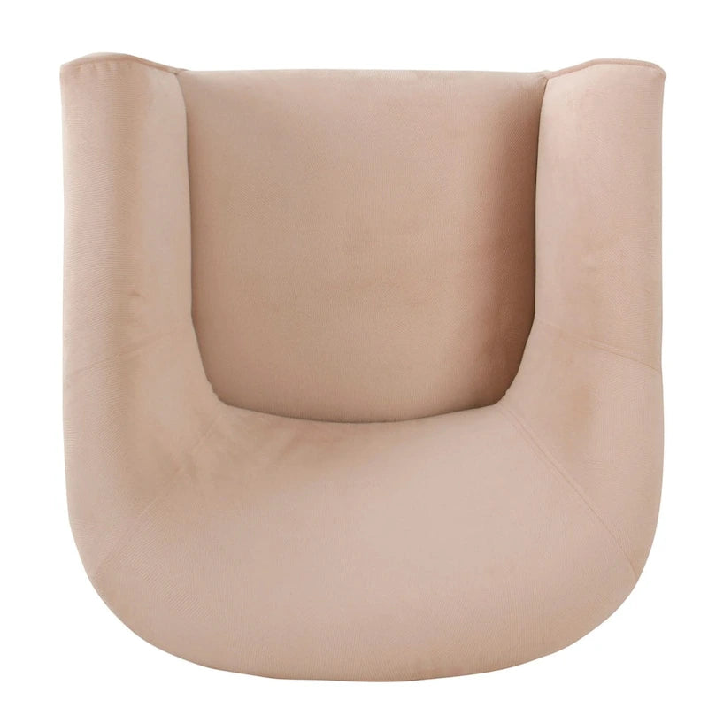 Poltrona Barrel accent imbottita Kingswell di Porch & Den