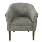 Poltrona Barrel accent imbottita Kingswell di Porch & Den