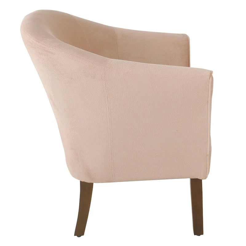 Poltrona Barrel accent imbottita Kingswell di Porch & Den
