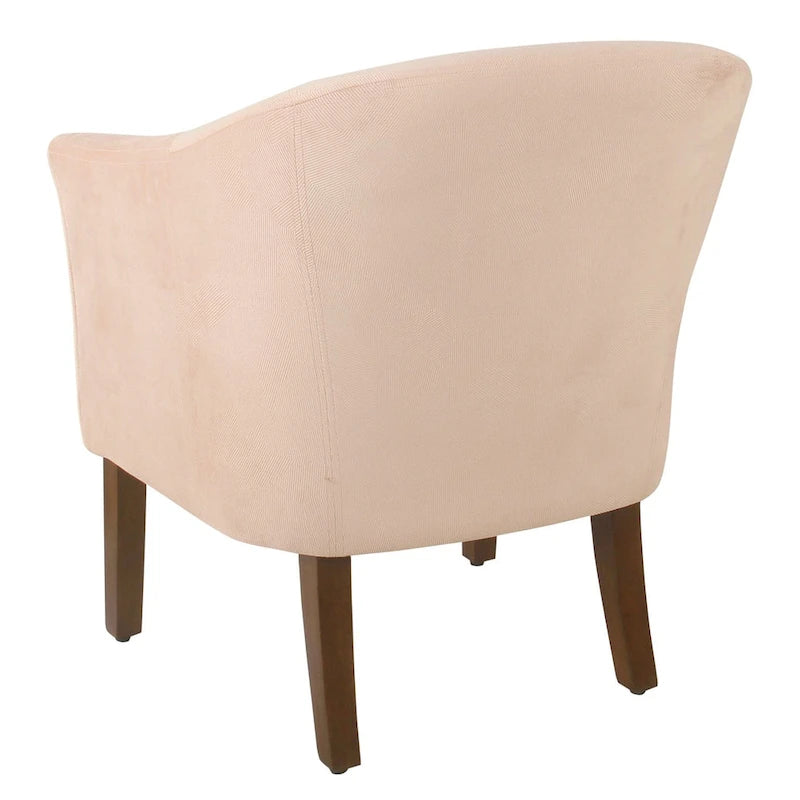 Poltrona Barrel accent imbottita Kingswell di Porch & Den