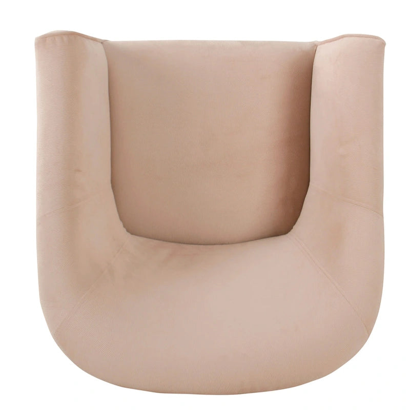 Poltrona Barrel accent imbottita Kingswell di Porch & Den