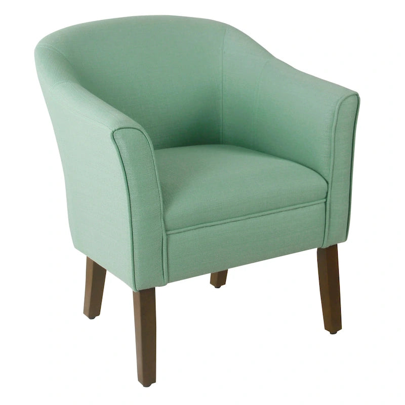 Poltrona Barrel accent imbottita Kingswell di Porch & Den
