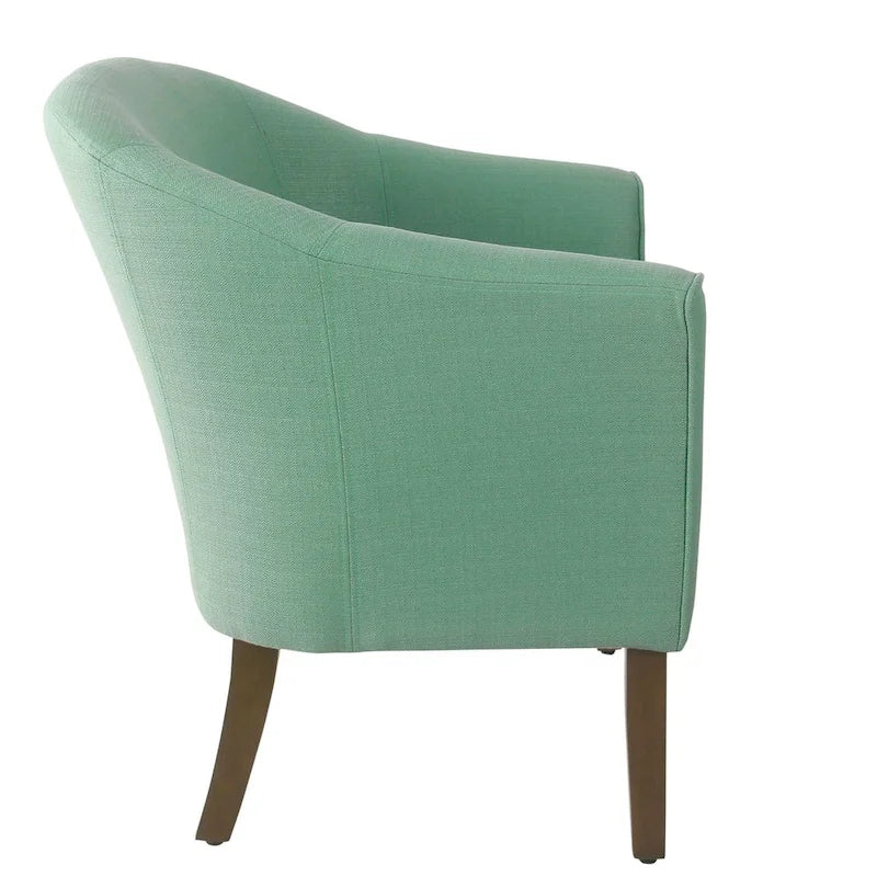 Poltrona Barrel accent imbottita Kingswell di Porch & Den