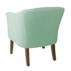 Poltrona Barrel accent imbottita Kingswell di Porch & Den