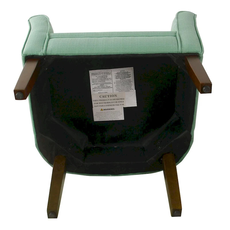 Poltrona Barrel accent imbottita Kingswell di Porch & Den