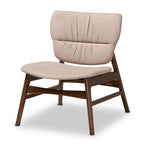 Poltrona Mid-Century con accenti beige/grigi per 1 persona