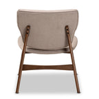 Poltrona Mid-Century con accenti beige/grigi per 1 persona