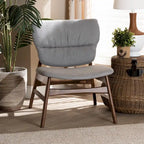 Poltrona Mid-Century con accenti beige/grigi per 1 persona