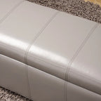 Panca contenitore monoposto in similpelle Marrone/Blu scuro/Grigio/Viola