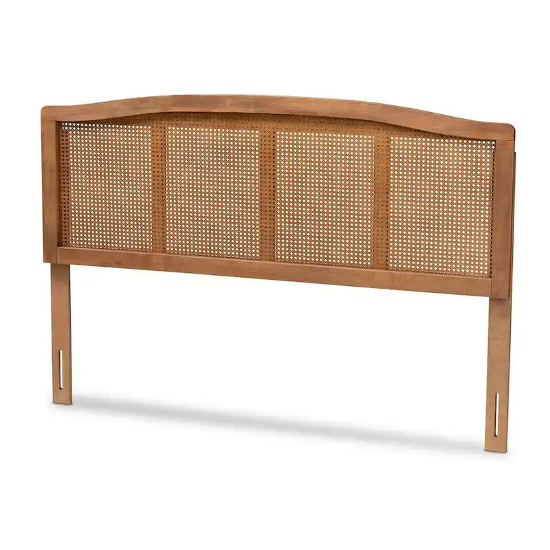 Testata del letto Carson Carrington Ugglom in legno e rattan sintetico