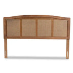 Testata del letto Carson Carrington Ugglom in legno e rattan sintetico
