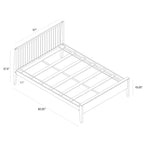 Letto matrimoniale moderno Plank and Beam con testiera a doghe