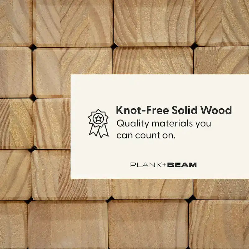 Letto matrimoniale moderno Plank and Beam con testiera a doghe
