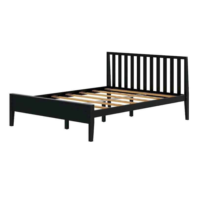 Letto matrimoniale moderno Plank and Beam con testiera a doghe