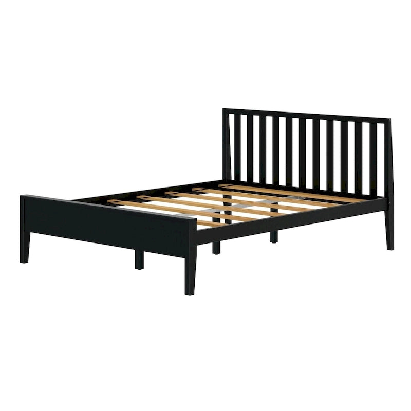 Letto matrimoniale moderno Plank and Beam con testiera a doghe