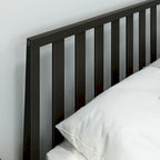 Letto matrimoniale moderno Plank and Beam con testiera a doghe