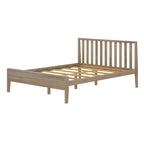 Letto matrimoniale moderno Plank and Beam con testiera a doghe