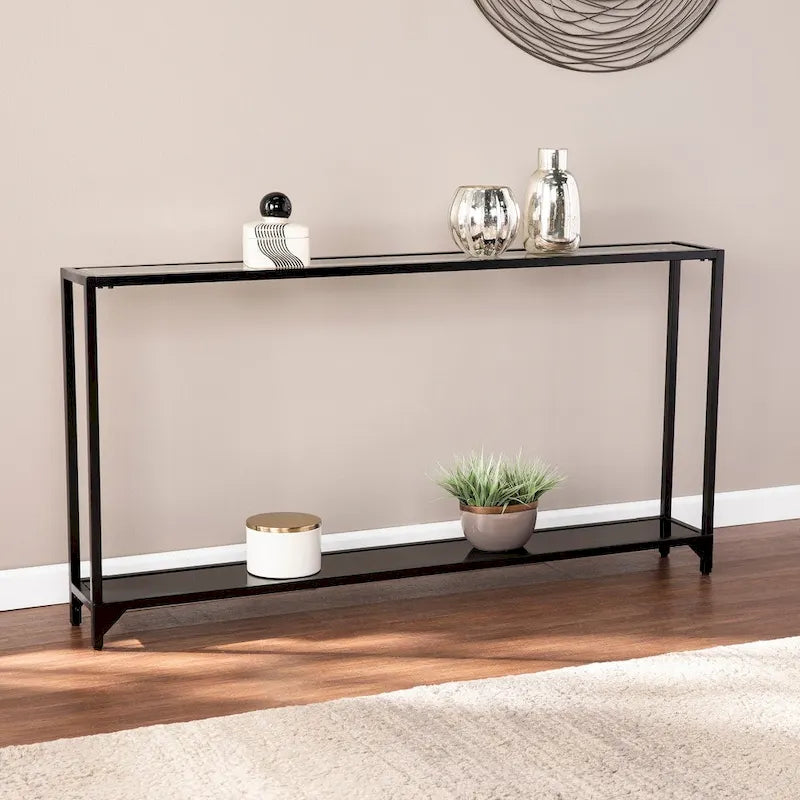 Console da tavolo stretta in metallo Glenn di SEI Furniture