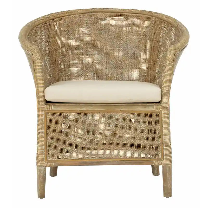 SAFAVIEH Poltrona in Rattan Basilina Lavata - 31.5 x 29.9 x 25.6 - 30Lx26Px32A