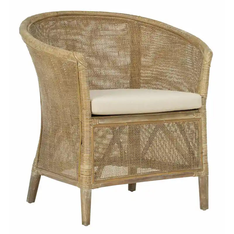 SAFAVIEH Poltrona in Rattan Basilina Lavata - 31.5 x 29.9 x 25.6 - 30Lx26Px32A