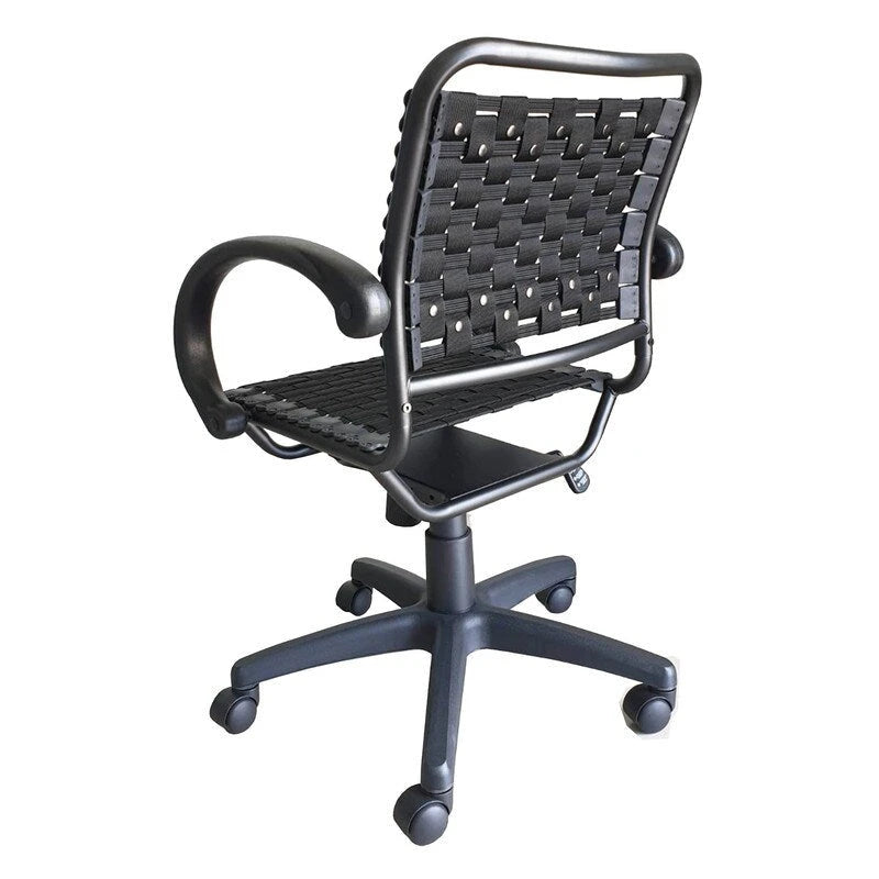 Sedia da ufficio Bungee nera con braccioli, monoposto