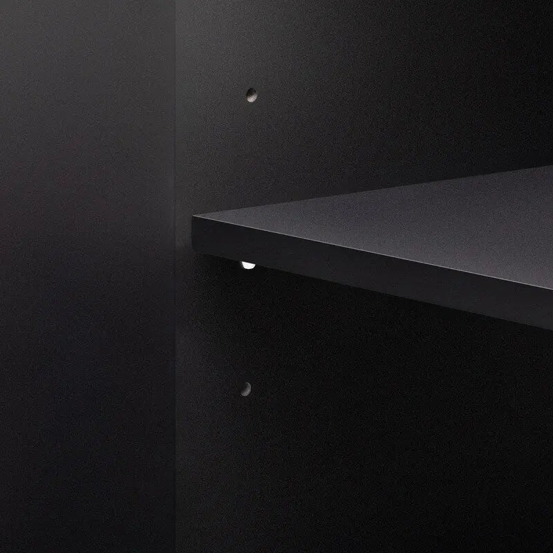Credenza con ante in lino beige/nero, 2 opzioni di colore, utilizzo singolo