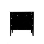 Credenza a 2 ante Nera / Grigia con Scaffali Regolabili, Stile Vintage