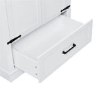 Mobile Alto Contenitore Bianco – 2 Ante e 1 Cassetto, Autoportante