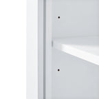 Mobile Alto Contenitore Bianco – 2 Ante e 1 Cassetto, Autoportante